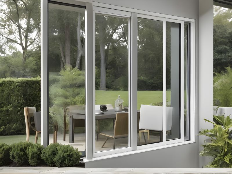 Sliding Windows on a Patio